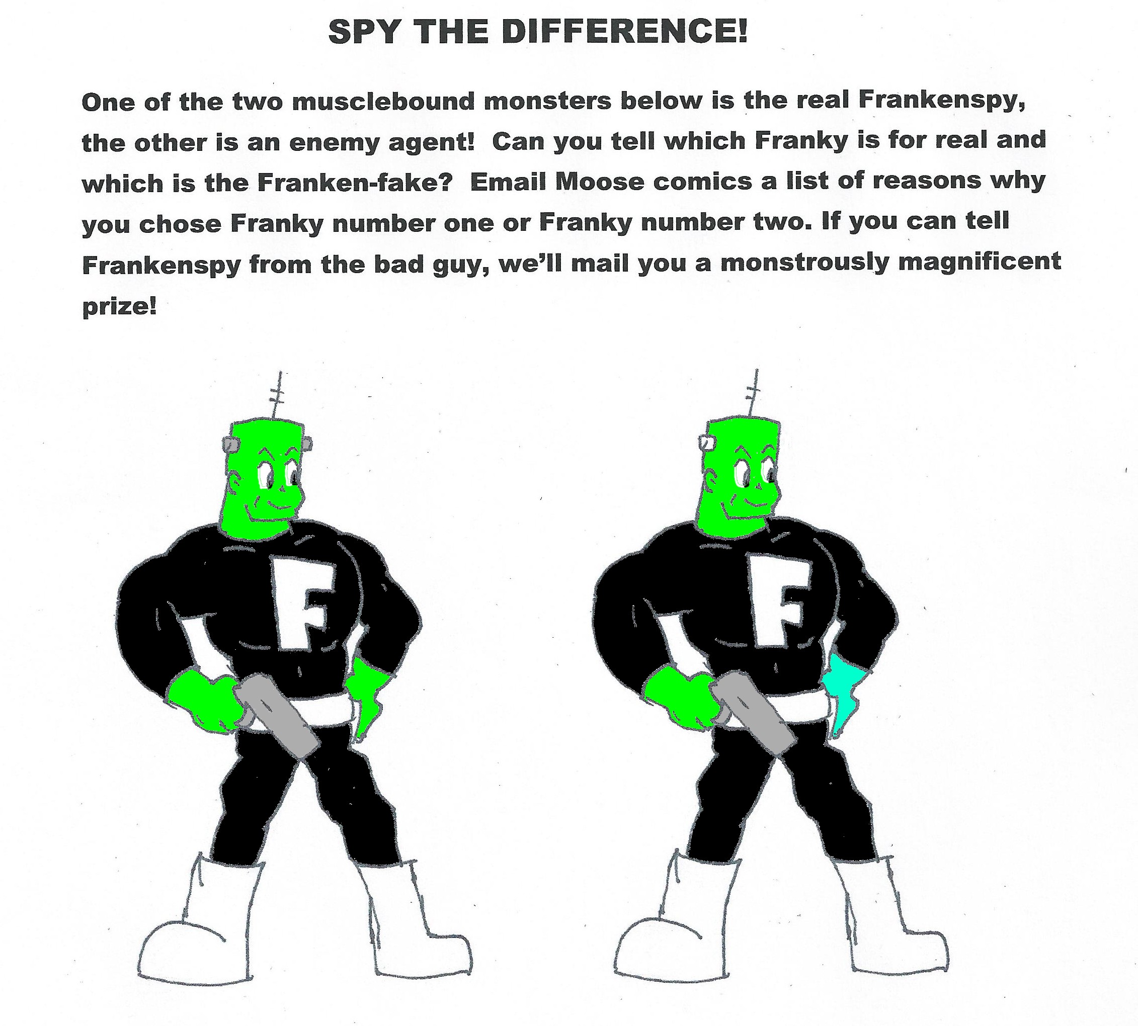 Frankenspy Spy the Difference